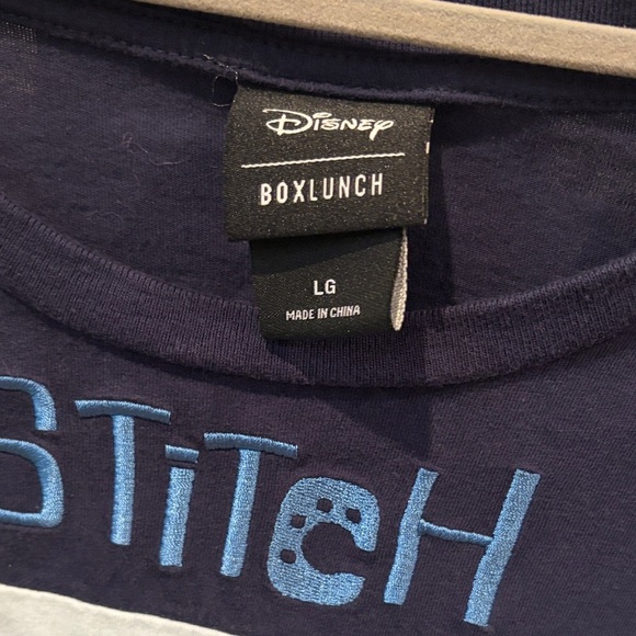 Disney Stitch & Lilo Long Sleeve Shirt - Dark Blue and Light Gray - Picture 2 of 4